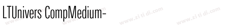 LTUnivers CompMedium字体转换